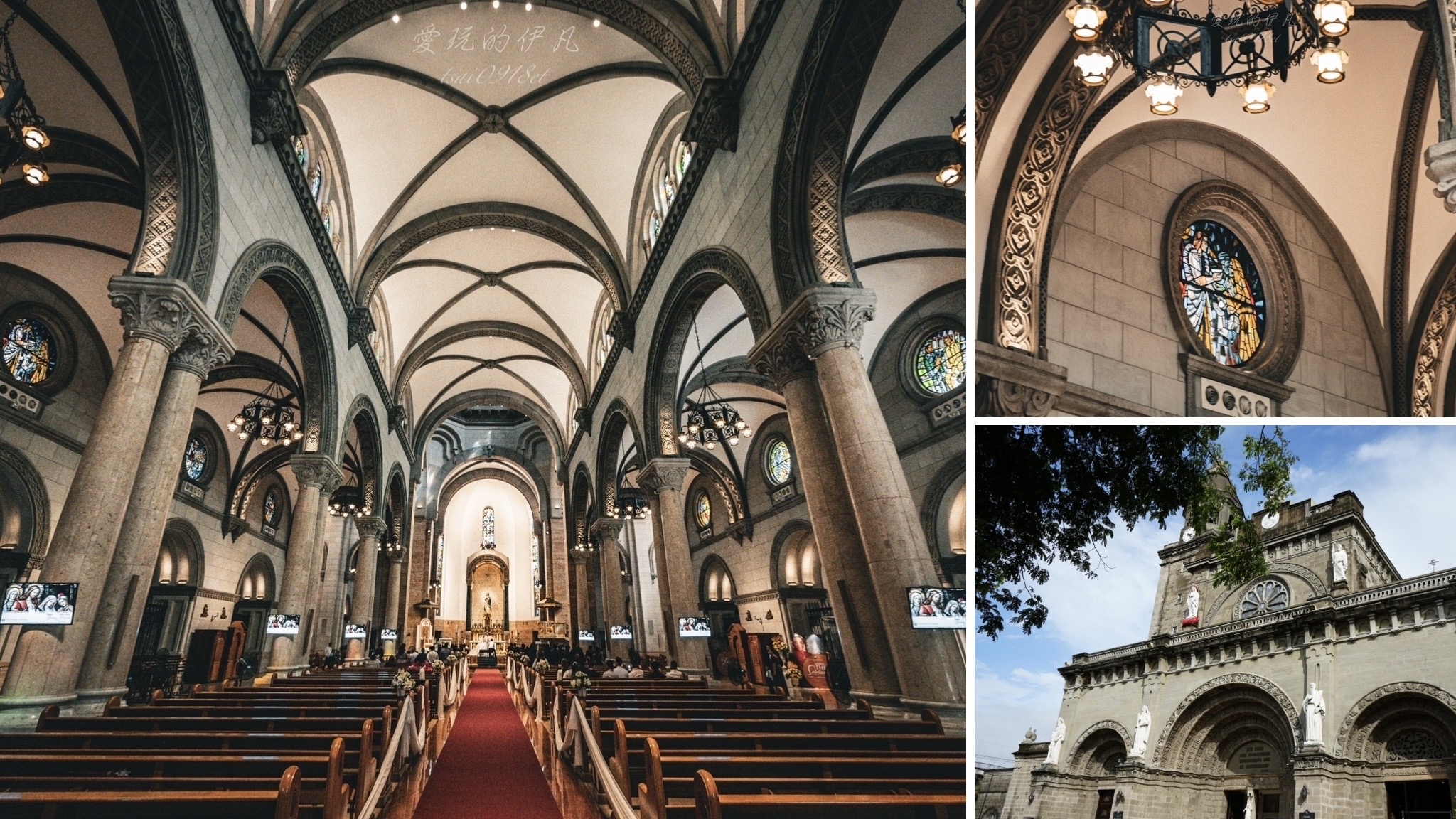 馬尼拉景點。馬尼拉大教堂｜最熱門的結婚教堂，菲律賓信仰與歷史的象徵！菲律賓景點/王城區景點/免費景點推薦